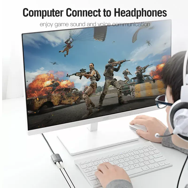 Ārējā USB skaņas karte Vention CDKHB Photo 10