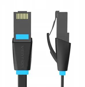Сетевой кабель Vention IBJBF Cat6 U/UTP RJ-45 штекер на RJ-45 штекер 1 м черный 1000 Мбит/с