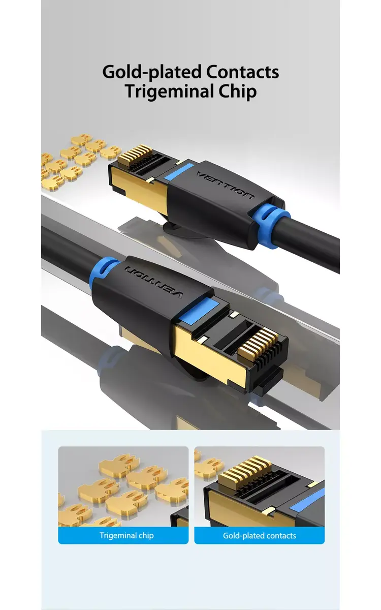 Vention Cat.8 S/FTP RJ-45—RJ-45 5 m patch cable Photo 19