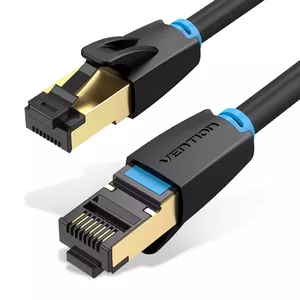 Network Cable Vention Cat.8 SFTP Patch Cable RJ-45 15m Black