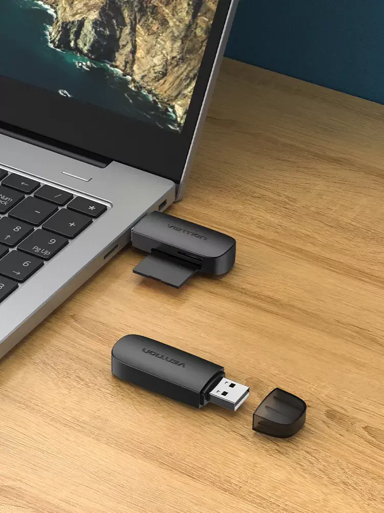 Vention CLEB0 2-in-1 USB 2.0 karšu lasītājs Photo 4