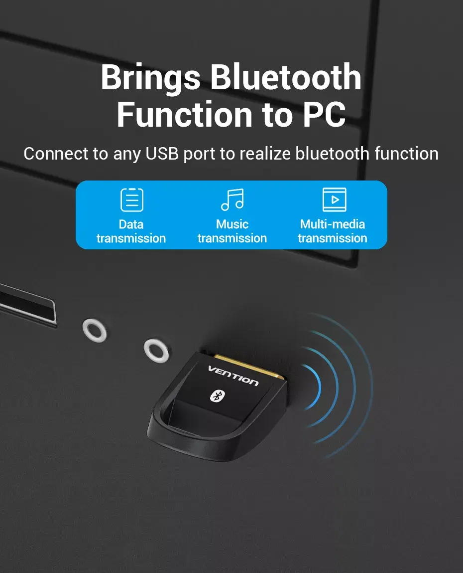 USB Bluetooth 5.0 adapteris Vention CDSW0 Photo 4