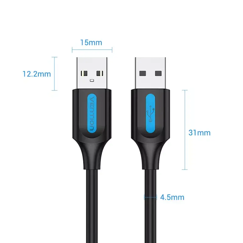 Vention USB 2.0 A–A кабель 2 м Photo 2