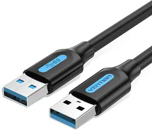 Кабель USB A-A Vention CONBD 0,5 м, USB 3.2 Gen 1 (5 Гбит/с), чёрный