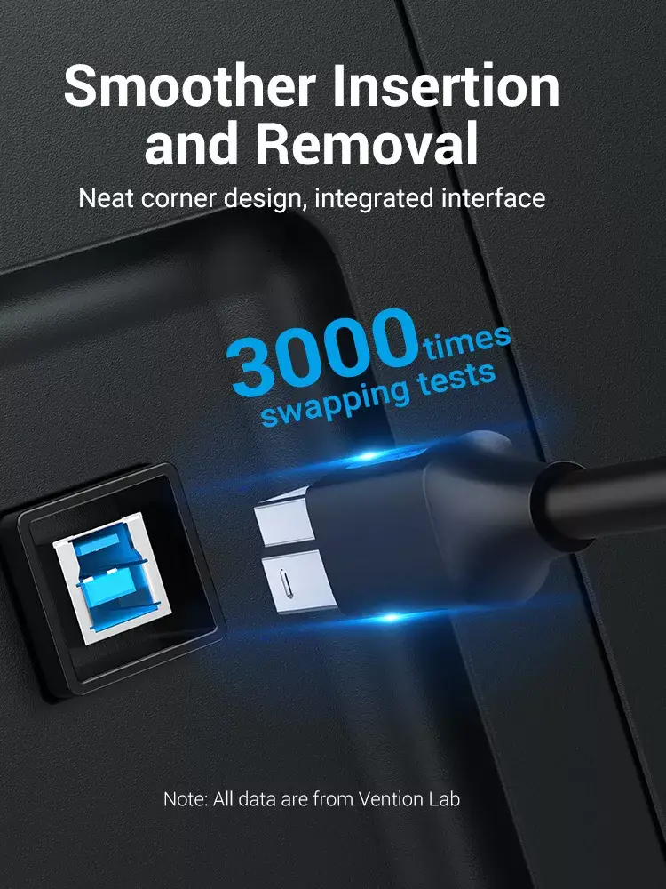Vention USB 3.0 A–B kabelis 3 m Photo 9