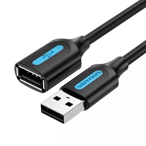 USB 2.0 male-to-female extension cable Vention CBIBG 1.5 m — black