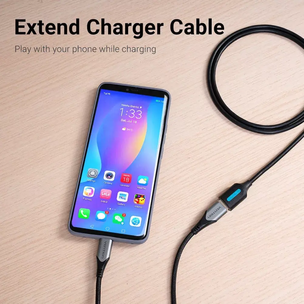 Vention USB 2.0 A Male to A Female Extension Cable Photo 4