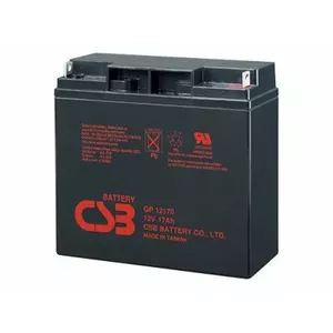 Hermētiska svina-skābes akumulators CSB Battery GP12170B1 12V 17Ah priekš UPS, trauksmes un avārijas apgaismojuma
