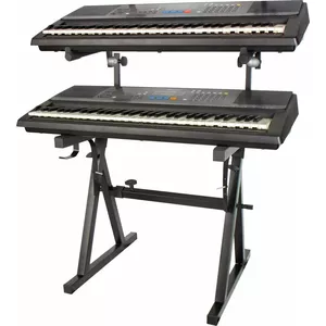 Keyboard double stand Mozos KSX4 — adjustable dual-tier support for electronic keyboards