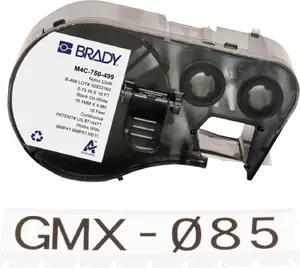 Label for Brady BMP41/BMP51/M511 — compatible M4C-750-499 (continuous roll)