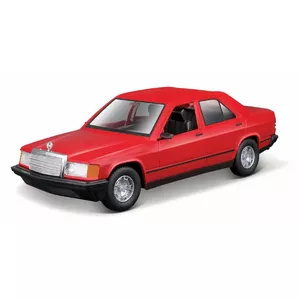 Metāla modelis Mercedes Benz 190E 1987 1/24 sarkans