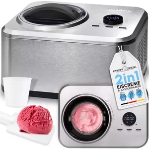 ProfiCook PC-ICM 1268 Compressor ice cream maker 1.5 L 150 W Stainless steel