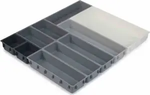 Drawer organiser set joseph joseph Blox 10-piece, grey, compact modular compartments for utensils and small items