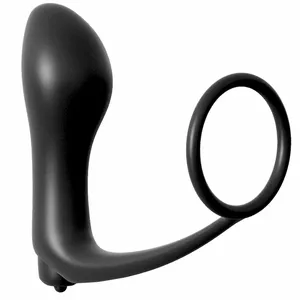 Анальная пробка Anal Fantasy Elite Collection Ass-Gasm Cockring Vibrator Plug Силикон