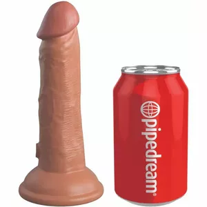 Dildo KING COCK ELITE REALISTIC SILICONE 15.2 CM CARAMEL