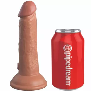 Dildo KING COCK Silicone Caramel 15.2 cm