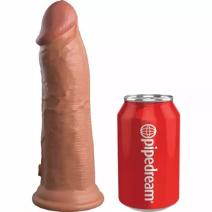 Dildo KING COCK Silicone Caramel