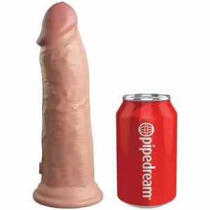 Dildo KING COCK ELITE REALISTIC DILDO VIBRATING SILICONE 20.3 CM