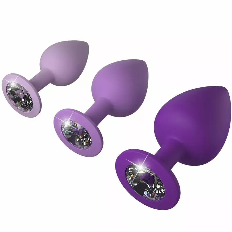 Набор анальных пробок Fantasy for Her Violet - комплект из 3 шт. Photo 3