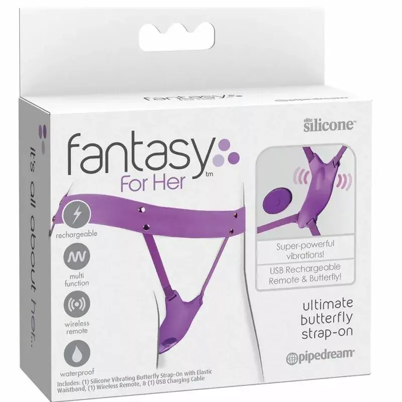 Вибрационный пояс Fantasy For Her Butterfly с пультом Photo 5