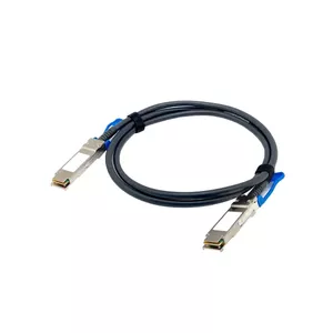 QNAP CAB-DAC15M-Q28 InfiniBand un optiskās šķiedras kabelis 1,5 m QSFP28 Melns