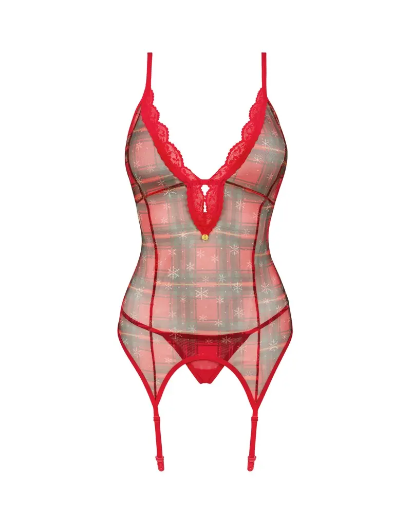 Корсет Obsessive D-236327 XL/2XL комплект с поясом Photo 10