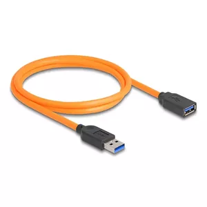 DeLOCK USB Cable USB Type-A male to female 5 Gbps 1 m orange