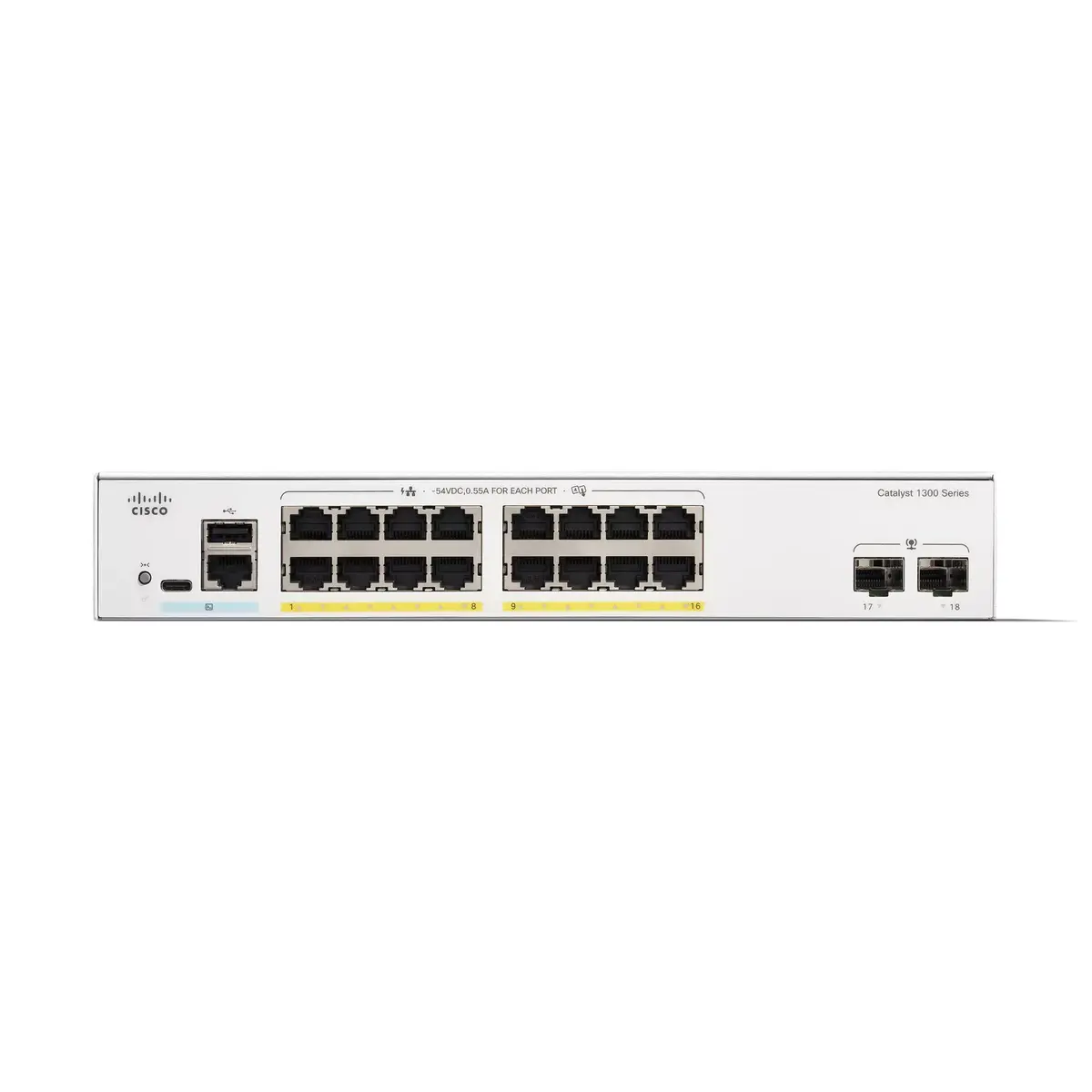 Pārvaldāms slēdzis Cisco Catalyst 1300-16FP-2G Photo 2