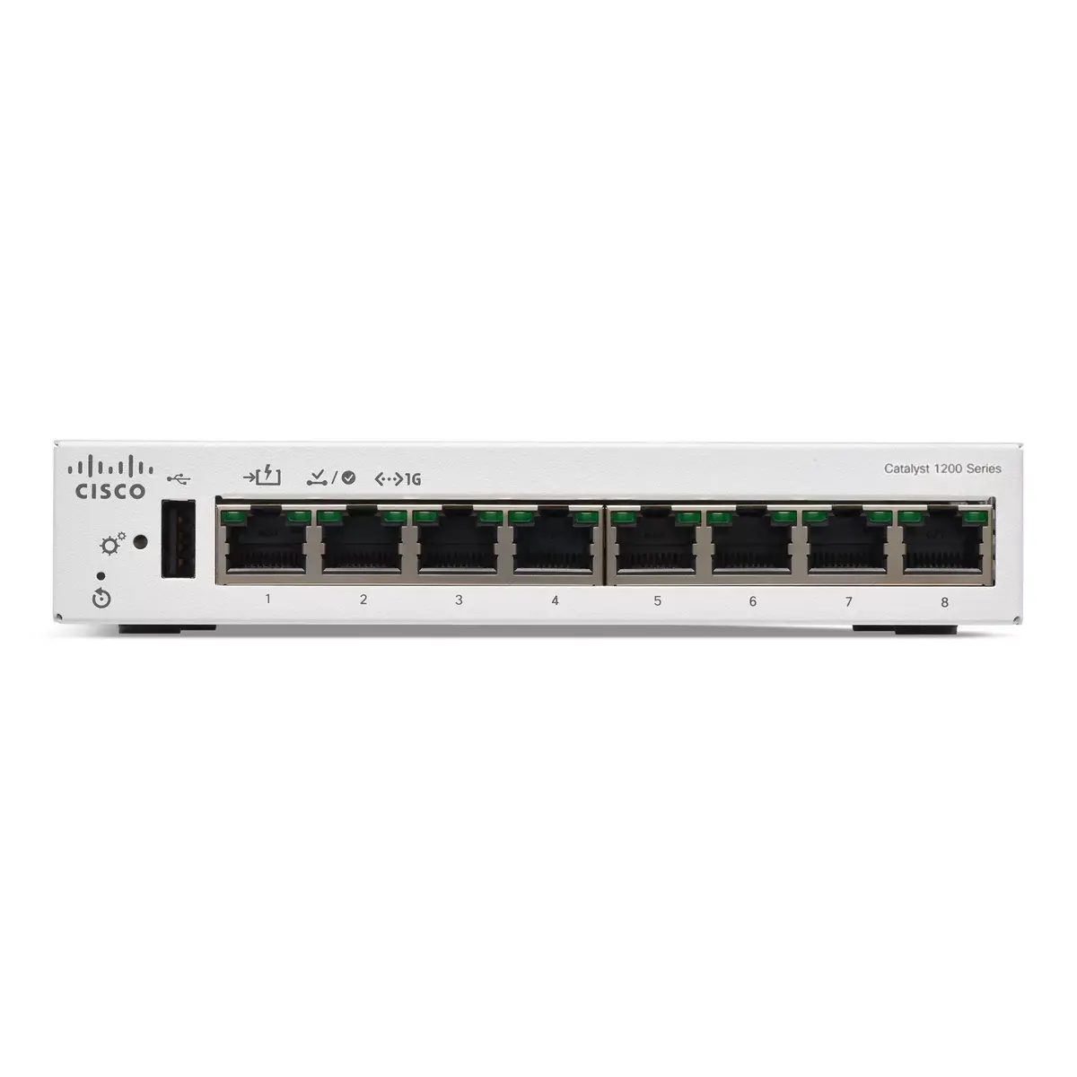 Pārvaldāms slēdzis Cisco Catalyst 1200-8T-D Photo 2