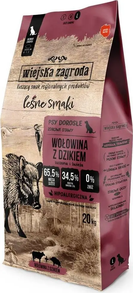 Sausais suņu barība wiejskazagroda Forest Flavors
