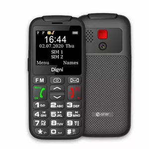 Mobilusis telefonas eSTAR Digni Talk Senior Dual SIM Black