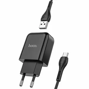 Hoco N2 Mobilo telefonu lādētājs 2.1A + Micro USB kabelis 1m