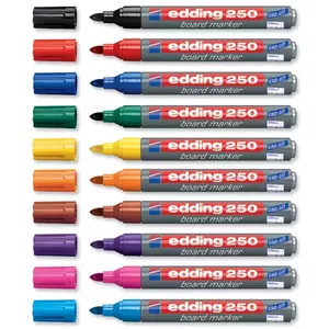 Edding 250 marķieris 10 pcs Sarkans