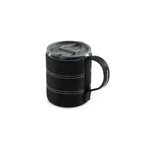 Backpacker Mug 550 ml by GSI Outdoors — Black polypropylene travel cup with lid
