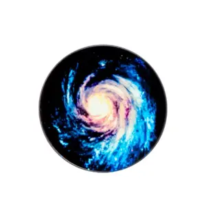 Pop Holder iLike Universal Cosmos Black Blue – Phone Grip and Stand, Model ILIUNPH30