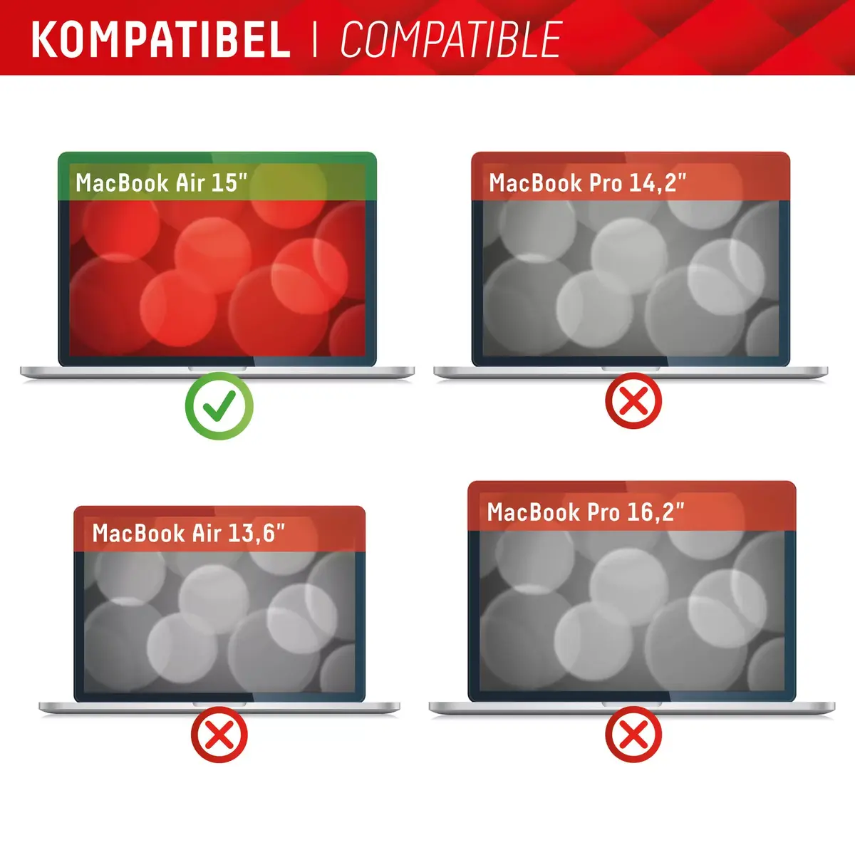 Displex PRIVACY SAFE магнитный фильтр конфиденциальности для MacBook Air 15" Photo 7