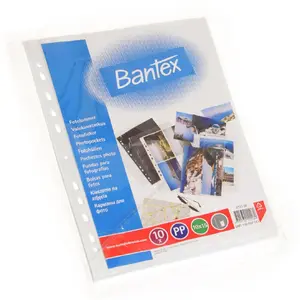 Bantex Photo Sleeves 10x15 cm White