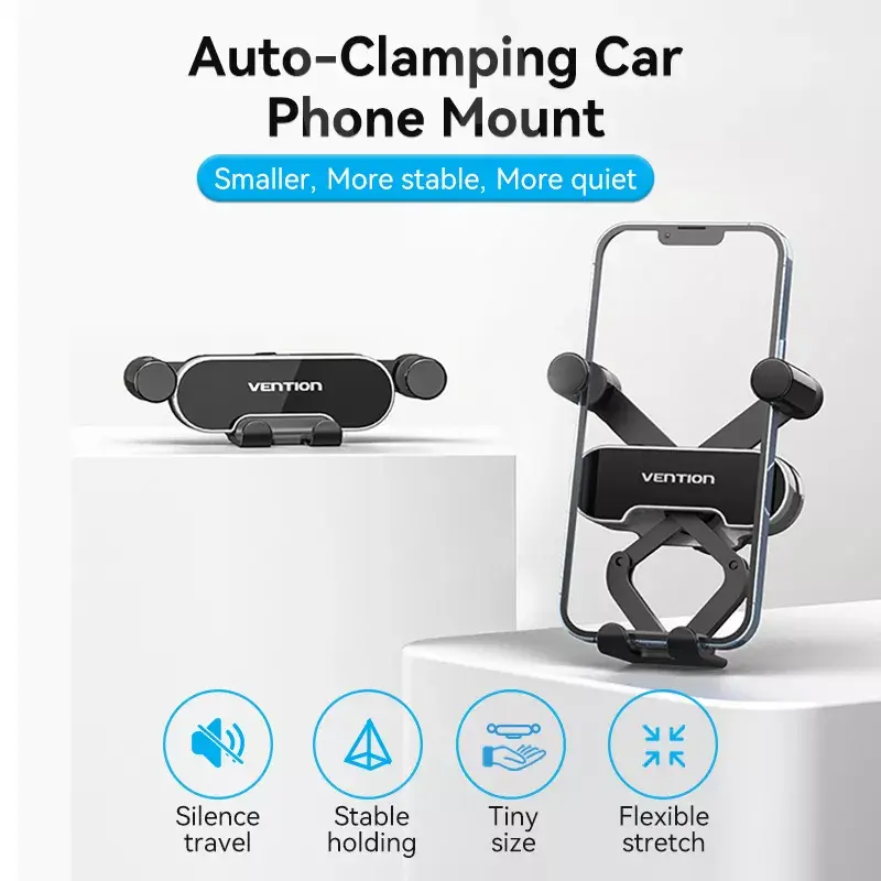 Vention Auto-Clamping Duckbill Clip car phone clamp Photo 10