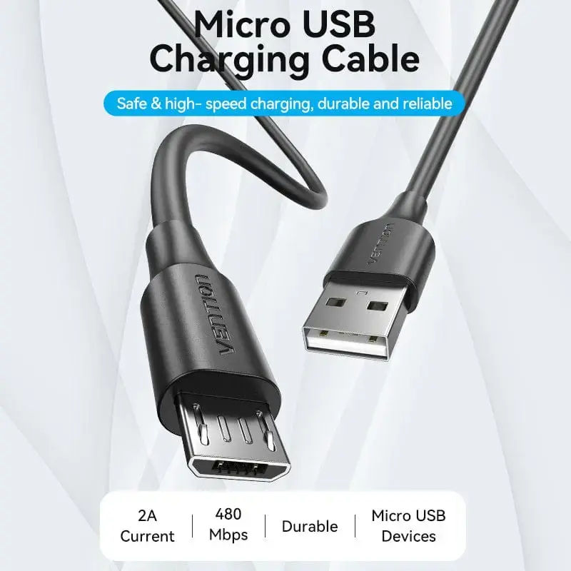 Vention CTIBC USB 2.0 kabelis USB A–Micro‑USB B Photo 3