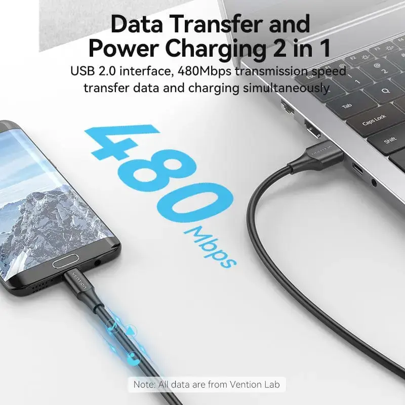Vention CTIBC USB 2.0 kabelis USB A–Micro‑USB B Photo 5