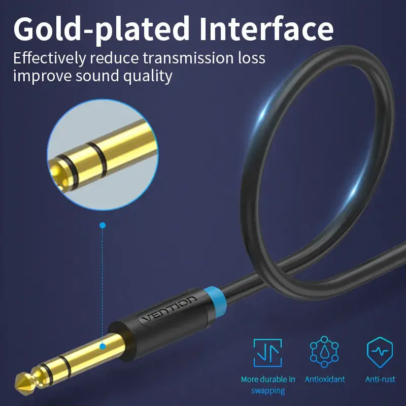 Vention BABBJ 3.5mm to 6.35mm Audio Cable 5m Photo 9
