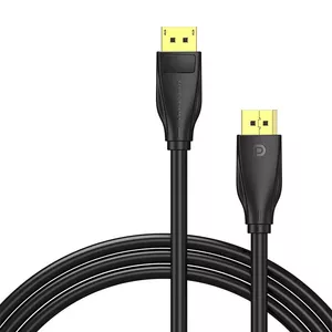 Кабель DisplayPort 1.4 Vention HCCBI, 3 м, 8K@60Hz / 4K@120Hz, 80 Gbit/s, золотое покрытие контактов, черный