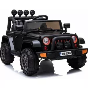 Battery-Powered Ride-On Jeep LEAN Sport BRD-7588 Black 4x4