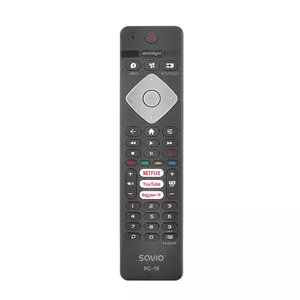 Savio RC-16 remote control IR Wireless TV, TV Tuner, TV set-top box Press buttons