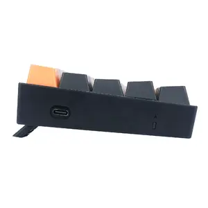 Wired mechanical keyboard REDRAGON K606 Lakshmi — USB, 1.5 m cable, Black/Grey/Orange