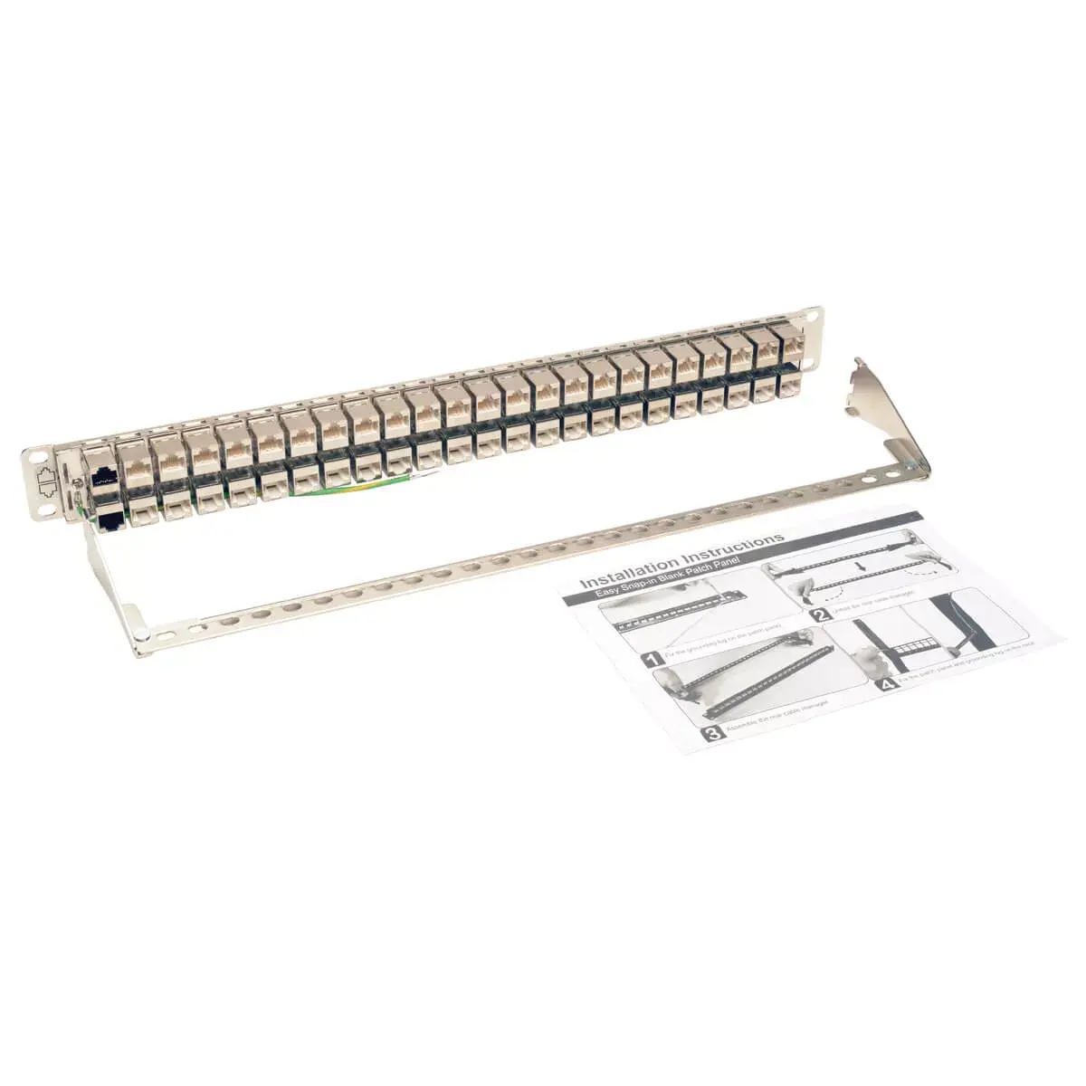 Tripp Lite N254-048-SH-6A 48 портов Cat6a 1U панель Photo 5