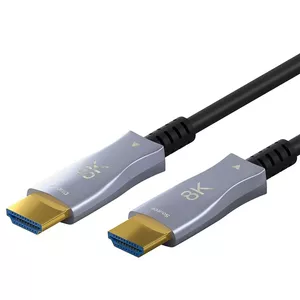 Кабель HDMI Goobay 20м Тип A Мужской к Мужскому 48 Гбит/с Черный Серый