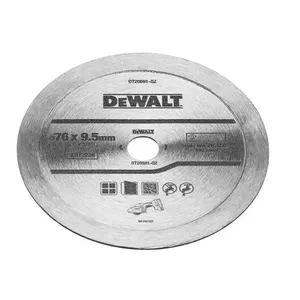 Diamond blade DeWalt DT20591 continuous rim 76 mm for dry cutting masonry, 9.5 mm thick