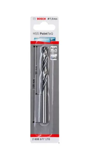 Twist drill bit Bosch HSS PointTeQ Photo 2