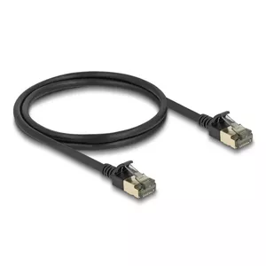 Network Cable DeLOCK RJ45 Cat.8.1 F/FTP Slim Pro 1m Black